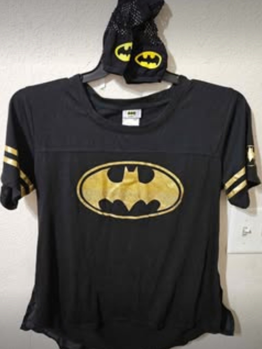 Bat Girl Costume w/Detachable Cape, Gloves & Mask